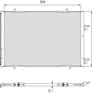 Condensator climatizare VALEO 814406
