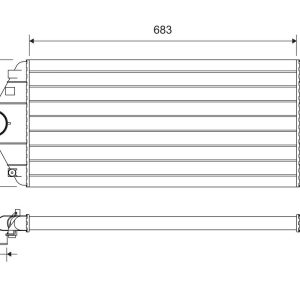 Intercooler compresor VALEO 816851