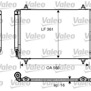 Condensator climatizare VALEO 817824
