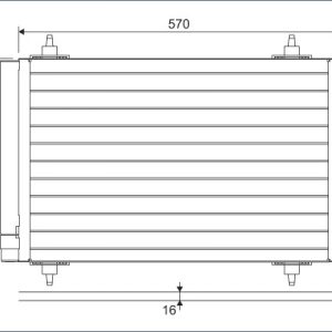 Condensator climatizare VALEO 818170