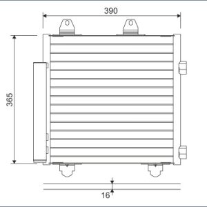 Condensator climatizare VALEO 822577