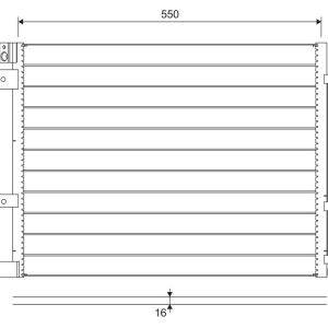Condensator climatizare VALEO 822706