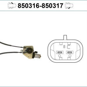 Mecanism actionare geam VALEO 850316