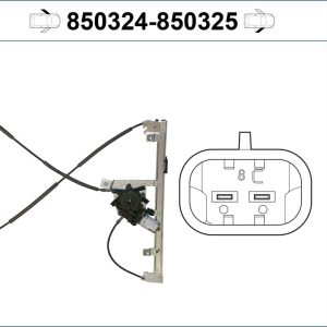Mecanism actionare geam VALEO 850324