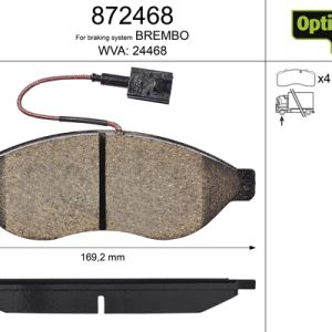Set placute frana VALEO 872468 – imagine produs
