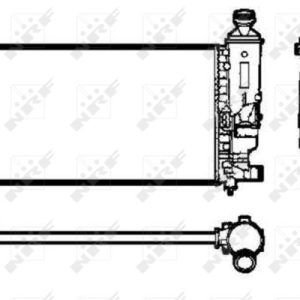 Radiator racire motor NRF 50434