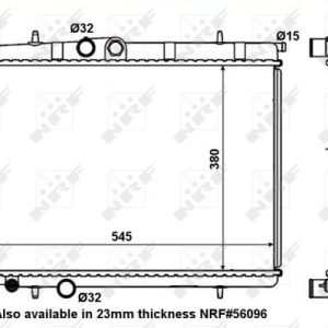 Radiator racire motor NRF 56095