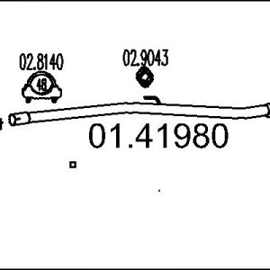 Racord evacuare MTS 01.41980 – PEOUGET | AutoRival