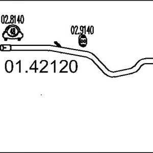 Racord evacuare MTS 01.42120 – PEOUGET | AutoRival