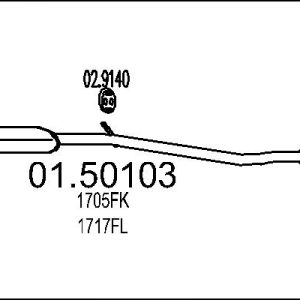 Toba esapamet intermediara MTS 01.50103 – PEOUGET | AutoRival