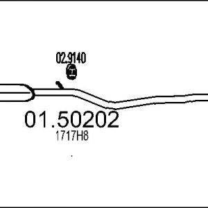 Toba esapamet intermediara MTS 01.50202 – PEOUGET | AutoRival