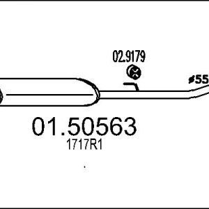 Toba esapamet intermediara MTS 01.50563 – PEOUGET | AutoRival