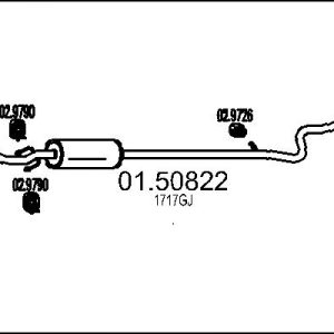 Toba esapamet intermediara MTS 01.50822 – PEOUGET | AutoRival