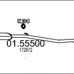 Toba esapamet intermediara MTS 01.55500 – PEOUGET | AutoRival