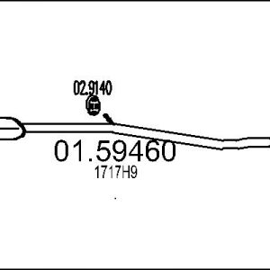 Toba esapamet intermediara MTS 01.59460 – PEOUGET | AutoRival