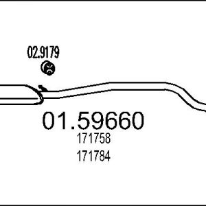 Toba esapamet intermediara MTS 01.59660 – PEOUGET | AutoRival