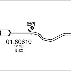 Toba esapamet intermediara MTS 01.80610 – PEOUGET | AutoRival
