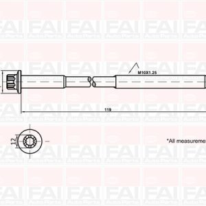 Set surub chiulasa FAI AUTOPARTS B1321 – PEOUGET | AutoRival