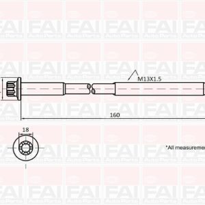 Set surub chiulasa FAI AUTOPARTS B1616 – PEOUGET | AutoRival