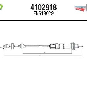 Cablu ambreiaj FTE 4102918 – PEOUGET | AutoRival
