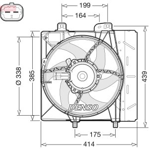 Ventilator radiator DENSO DER07011 – PEOUGET | AutoRival