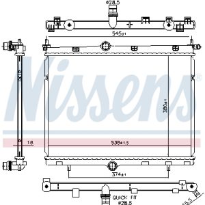 Radiator racire motor NISSENS 606859 – PEOUGET | AutoRival