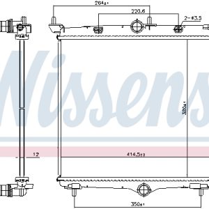 Radiator racire motor NISSENS 607031 – PEOUGET | AutoRival