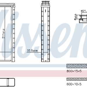 Schimbator de caldura incalzire habitaclu NISSENS 707286 – PEOUGET | AutoRival