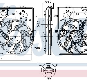 Ventilator radiator NISSENS 850001 – PEOUGET | AutoRival