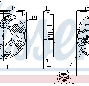 Ventilator radiator NISSENS 850087 – PEOUGET | AutoRival