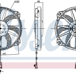 Ventilator radiator NISSENS 850109 – PEOUGET | AutoRival