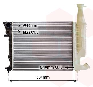 Radiator racire motor VAN WEZEL 09002167 – PEOUGET | AutoRival