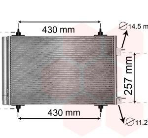 Condensator climatizare VAN WEZEL 09005230 – PEOUGET | AutoRival