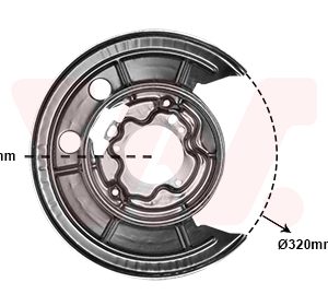 Protectie stropire disc frana VAN WEZEL 1651374 – PEOUGET | AutoRival