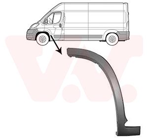 Elemente decorative / protectie aripa VAN WEZEL 1651401 – PEOUGET | AutoRival