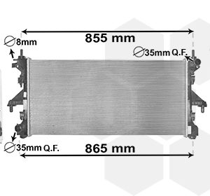 Radiator racire motor VAN WEZEL 17002398 – PEOUGET | AutoRival