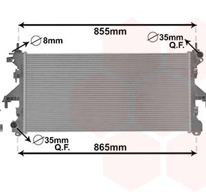 Radiator racire motor VAN WEZEL 17002399 – PEOUGET | AutoRival