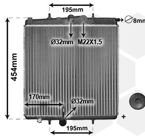 Radiator racire motor VAN WEZEL 40002188 – PEOUGET | AutoRival