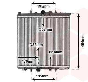 Radiator racire motor VAN WEZEL 40002224 – PEOUGET | AutoRival