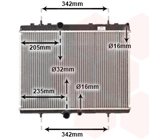 Radiator racire motor VAN WEZEL 40002241 – PEOUGET | AutoRival