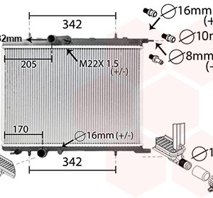 Radiator racire motor VAN WEZEL 40002300 – PEOUGET | AutoRival