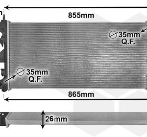 Radiator racire motor VAN WEZEL 40002309 – PEOUGET | AutoRival