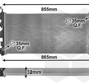 Radiator racire motor VAN WEZEL 40002310 – PEOUGET | AutoRival
