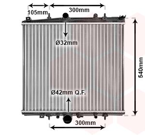 Radiator racire motor VAN WEZEL 40002331 – PEOUGET | AutoRival
