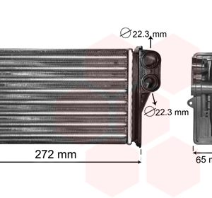 Schimbator de caldura incalzire habitaclu VAN WEZEL 40006292 – PEOUGET | AutoRival