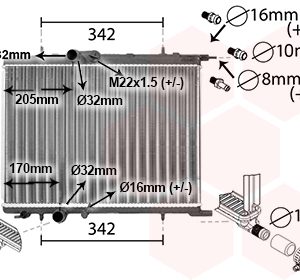 Radiator racire motor VAN WEZEL 40012300 – PEOUGET | AutoRival