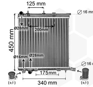 Radiator racire motor VAN WEZEL 40012368 – PEOUGET | AutoRival