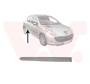 Elemente decorative / protectie portiera VAN WEZEL 4028406 – PEOUGET | AutoRival