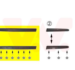 Elemente decorative / protectie portiera VAN WEZEL 4028427 – PEOUGET | AutoRival