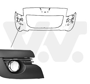 Banda de protectie bara de protectie VAN WEZEL 4076584 – PEOUGET | AutoRival